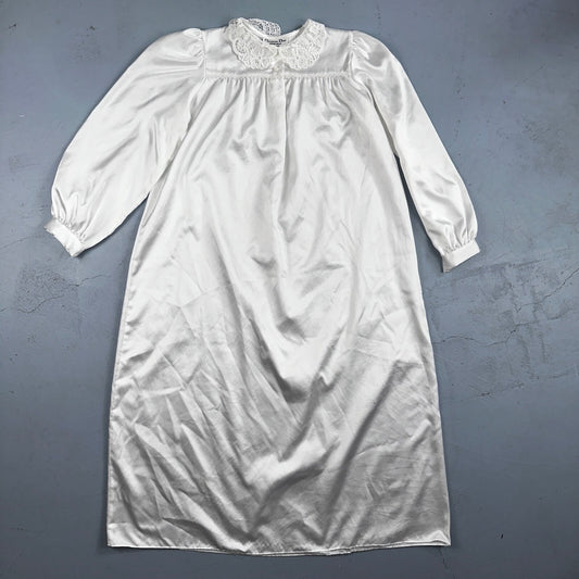 Vintage Christian Dior Jeune Fille Ivory Lace Nightgown Lingerie Dress Slip