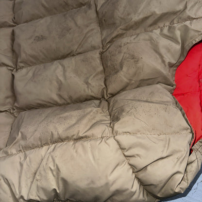 Vtg Pioneer Sportswear M 60s Union Reversible Tan Blaze Orange Canada Down Vest