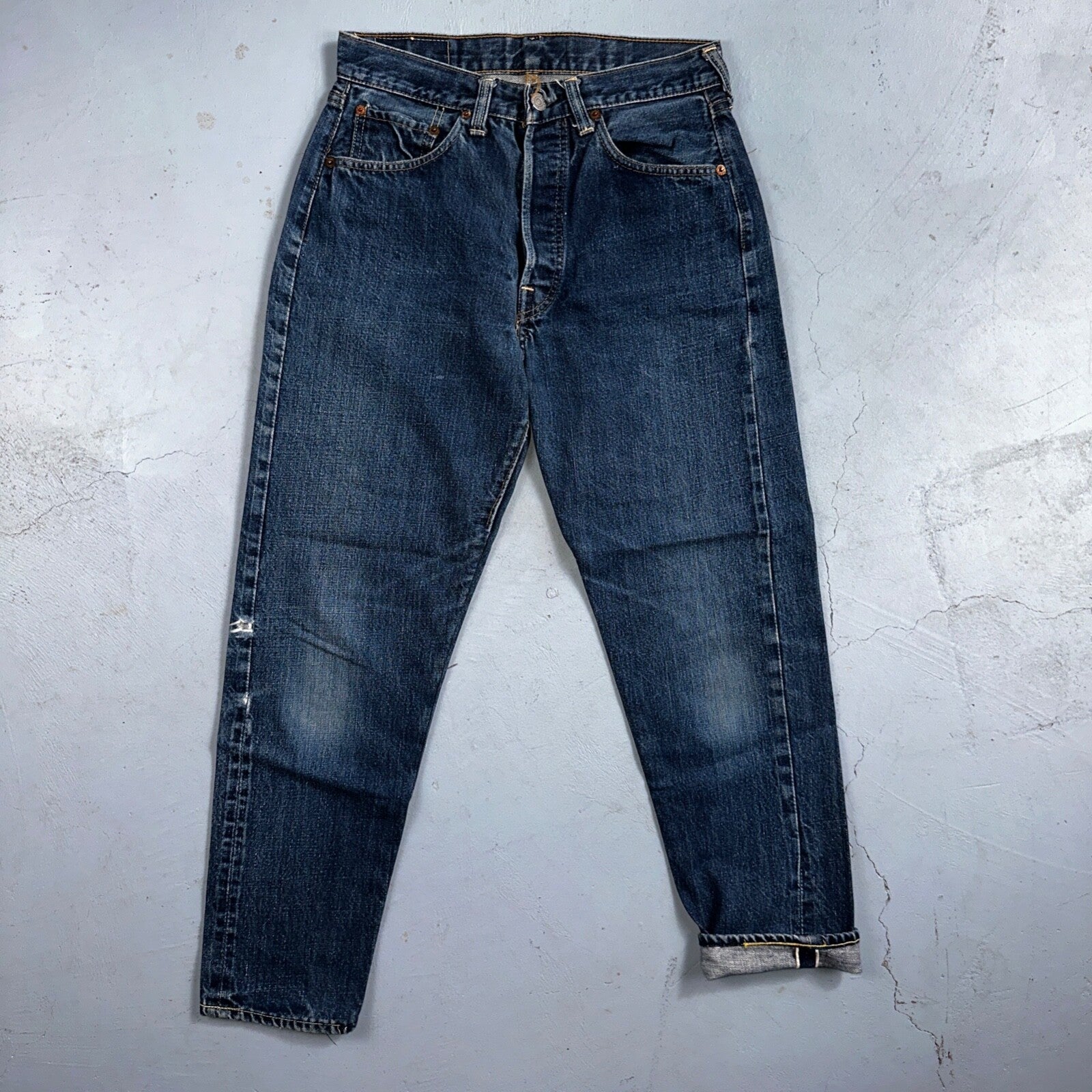 Levis 501 Big E Vintage 60s Redline Selvedge USA XX 1960s Jeans SKINNY Act 27X26