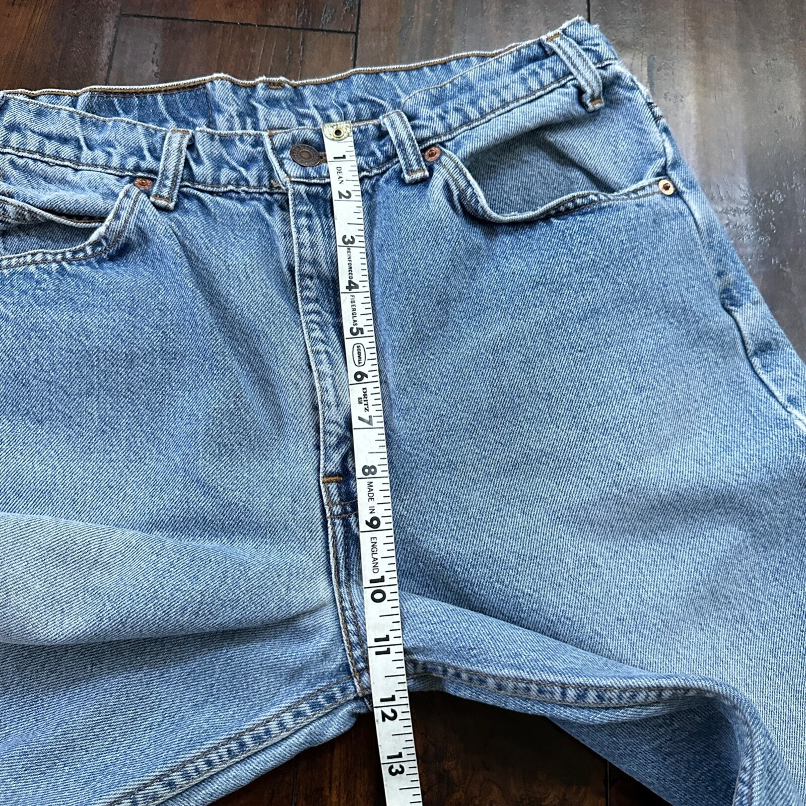 Vintage 80s Levis 505 Light Blue 70s Jeans USA Orange Tab 34x30 Act 31x29