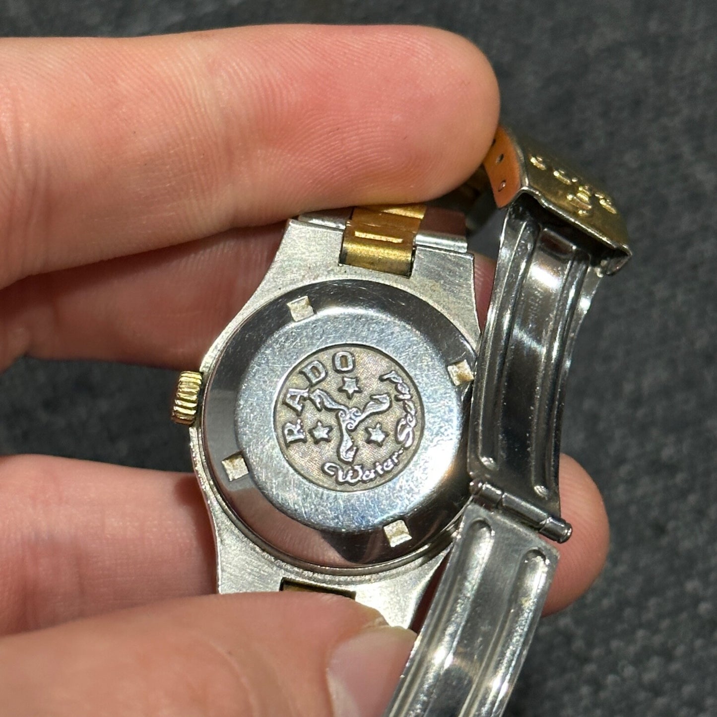 RARE RADO GOLDEN CITY Swiss Automatic Womens Watch c.1970s VTG Gold