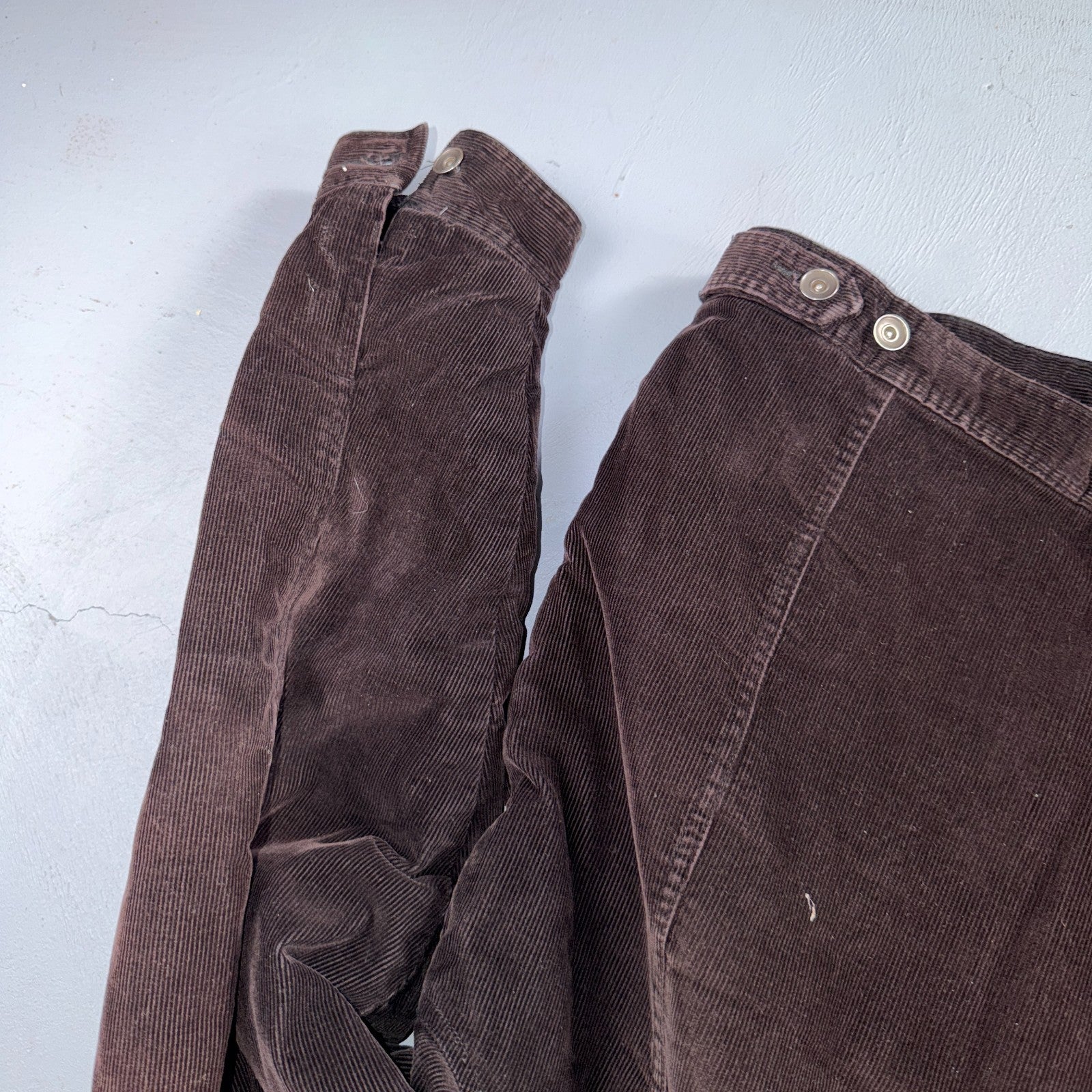 VTG Burnside Corduroy Jacket Size XL Button Front Long Sleeve Brown Outerwear