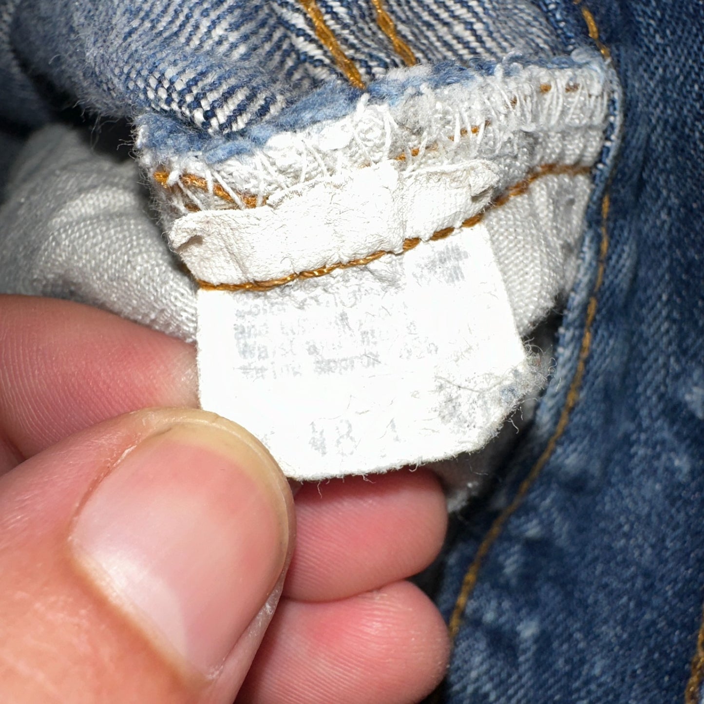 Levis 501 Vintage 70s SS Redline Selvedge USA XX Jeans Med Wash 48x30 Act 43x26