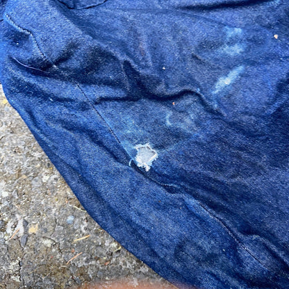 VTG 60s 50s Denim Blue Laundry Drawstring Faded Civilian Bag Lot of 3 USED