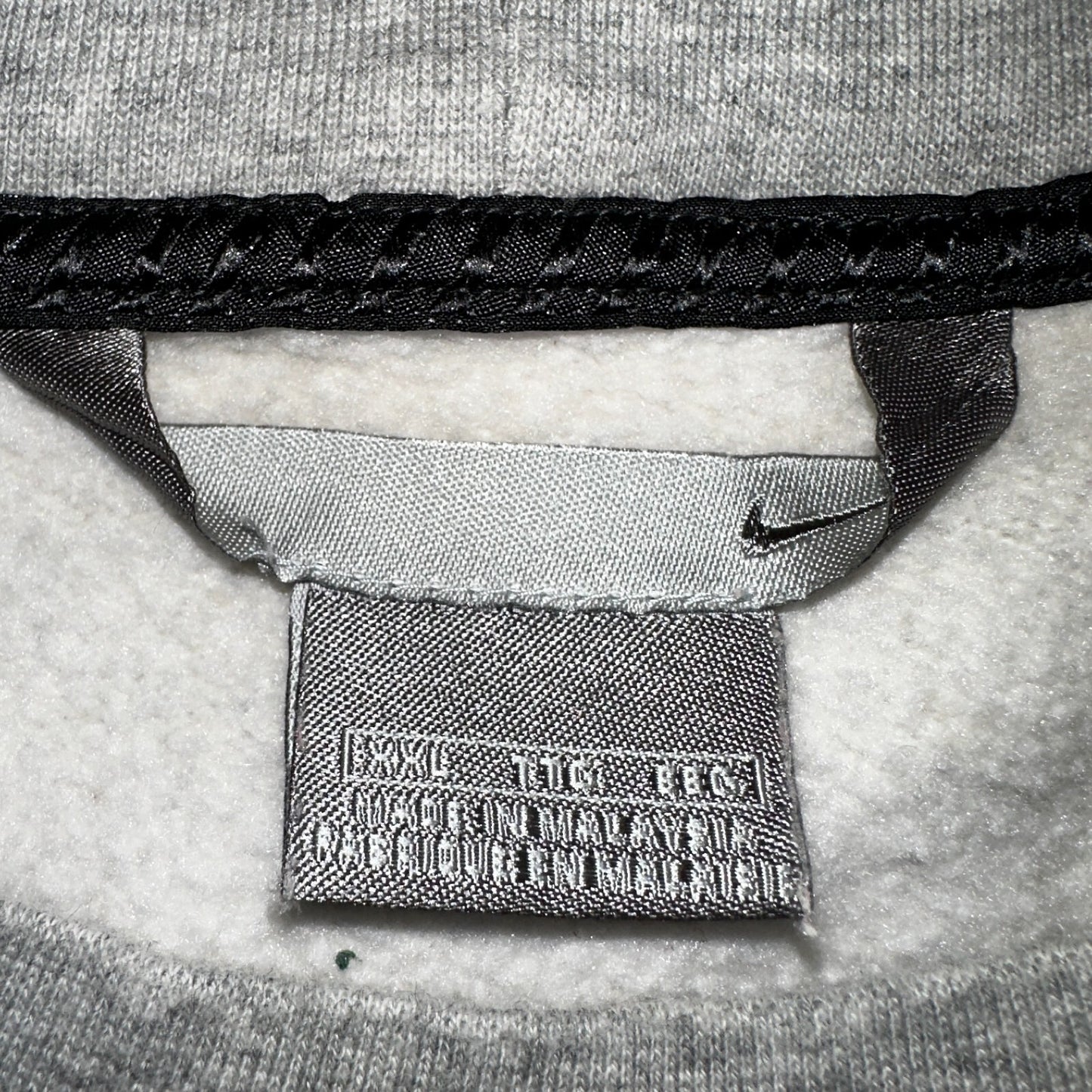 Nike 2XL Silver Tag Sweatshirt 90s VTG Crewneck Y2K Speed Stained Air Max Promo