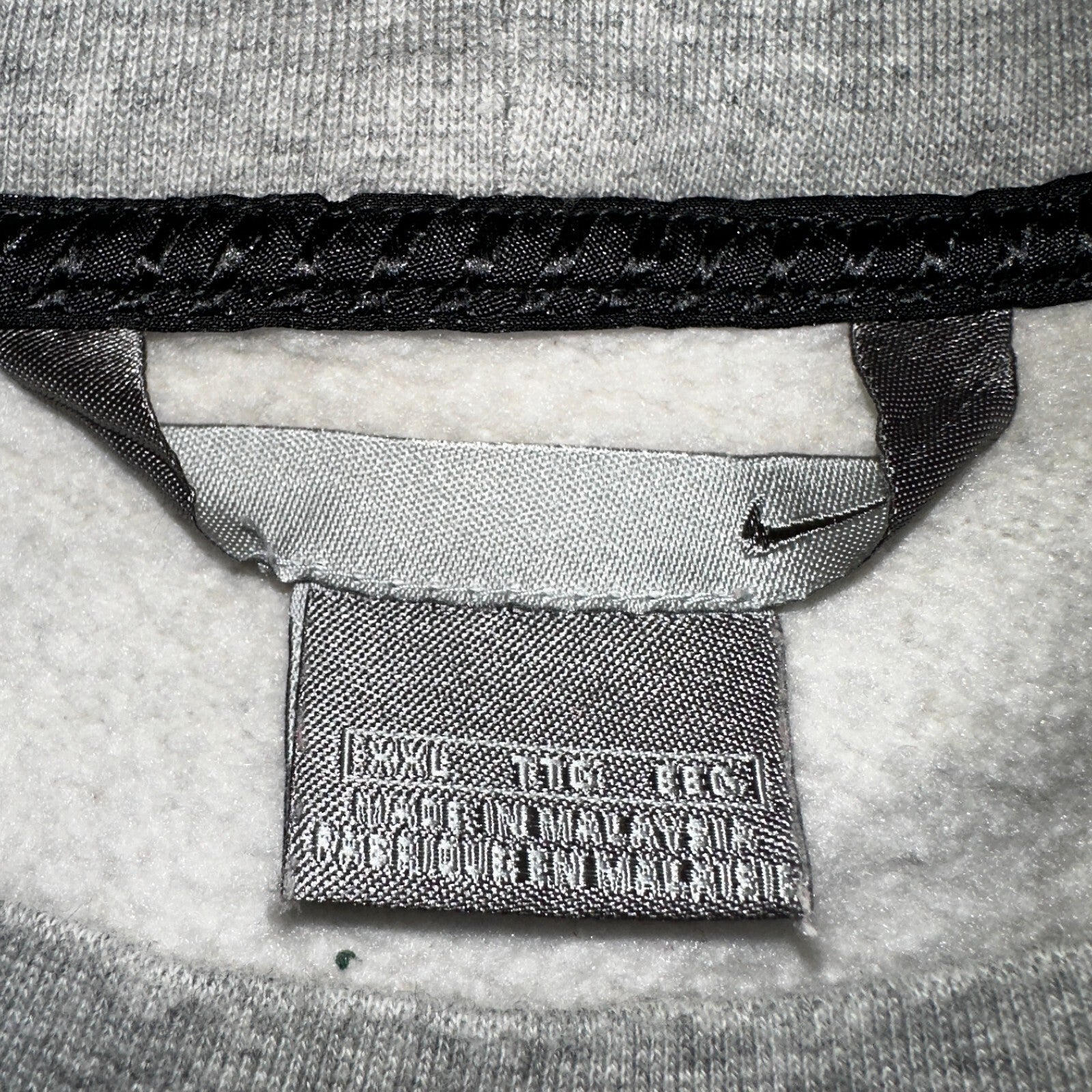 Nike 2XL Silver Tag Sweatshirt 90s VTG Crewneck Y2K Speed Stained Air Max Promo