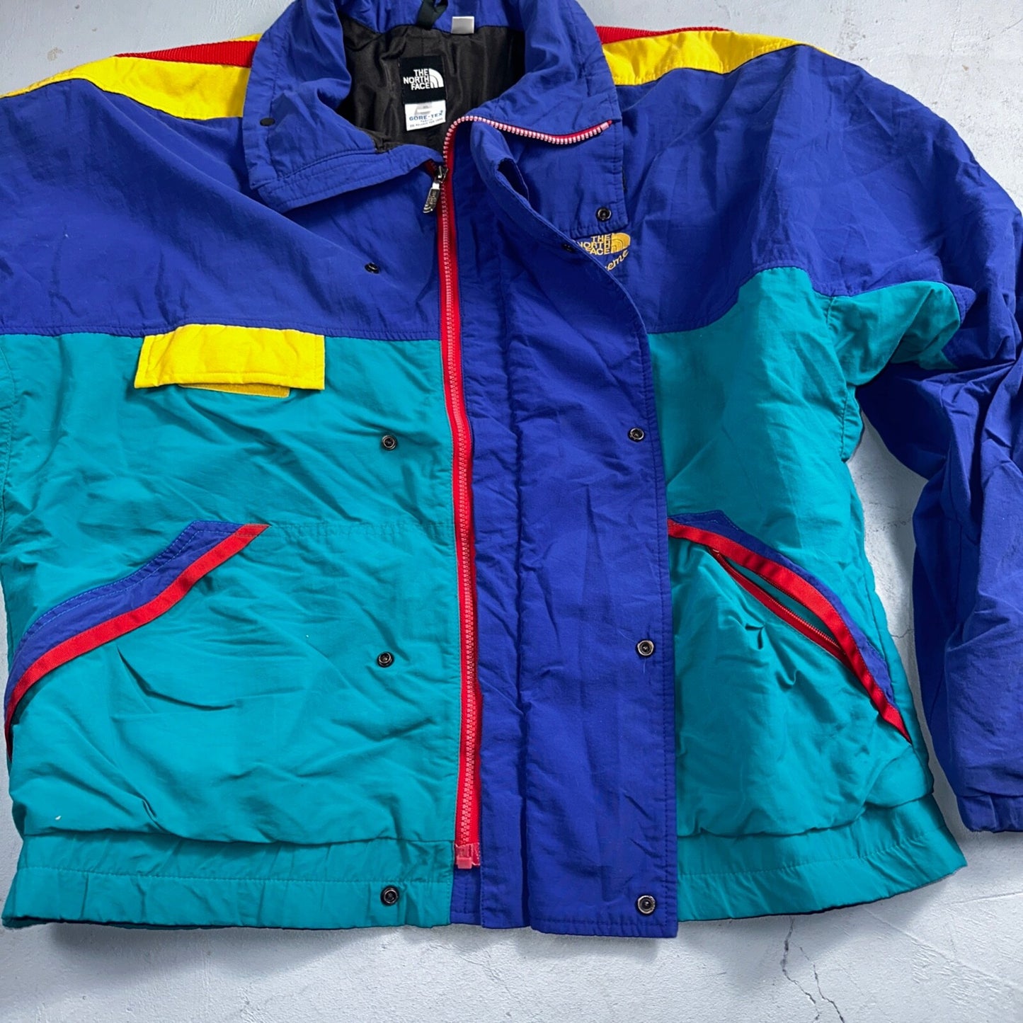 The North Face Color Block VTG 90s Gore Tex Extreme Ski Jacket Pullover Anorak