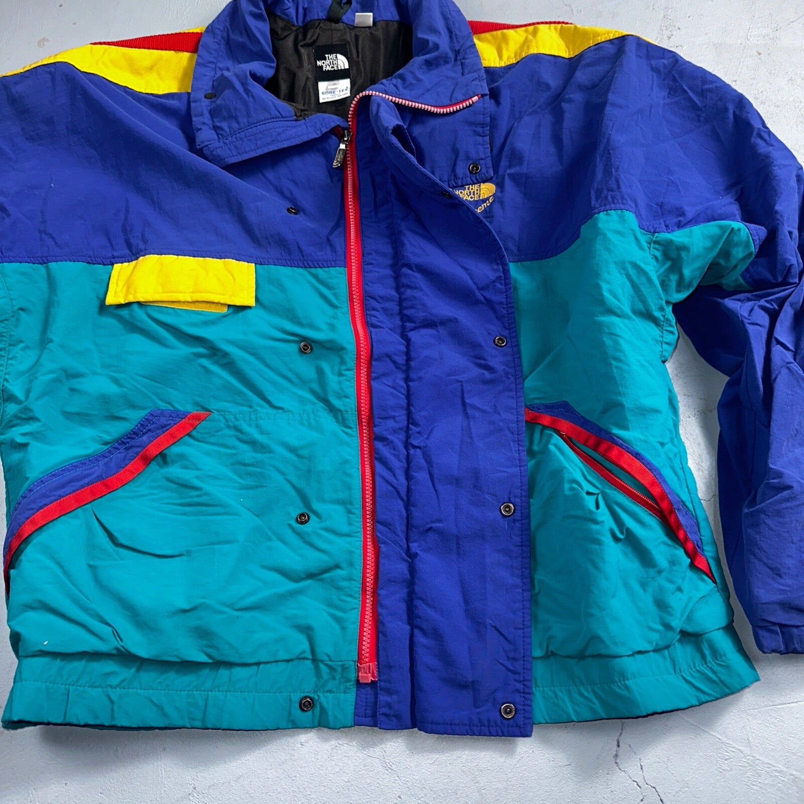 The North Face Color Block VTG 90s Gore Tex Extreme Ski Jacket Pullover Anorak