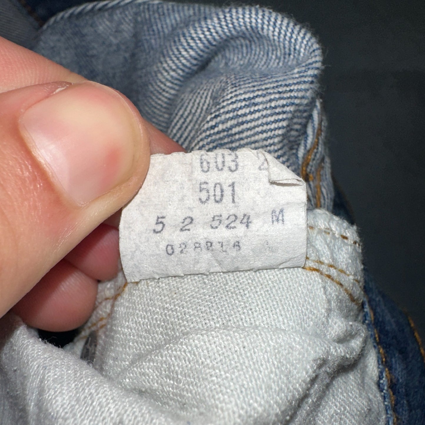 Levis 501 Vintage 80s Redline Selvedge USA XX Jeans Med Wash 48x30 Act 43x27