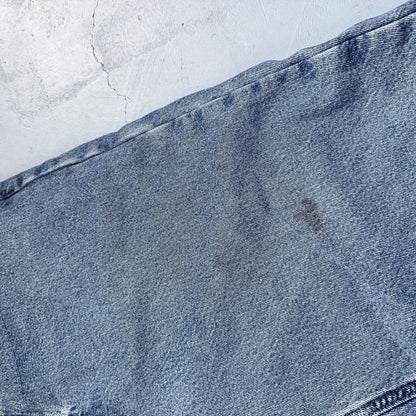 Carhartt Jeans Mens 38x32 Blue Denim Flannel Lined Relaxed Fit Chore Workwear