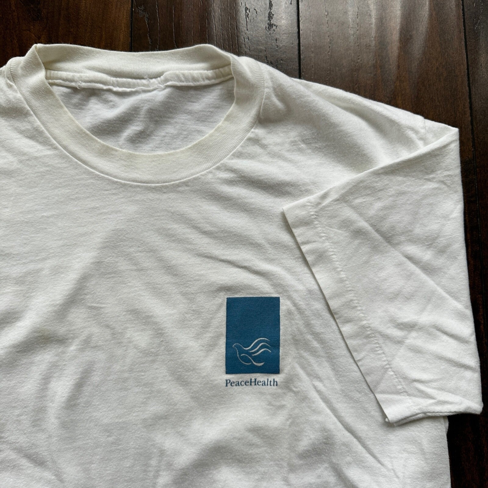 Peace Health Rehab Vintage T Shirt Hospital Human Care Love Abstract Wear Single