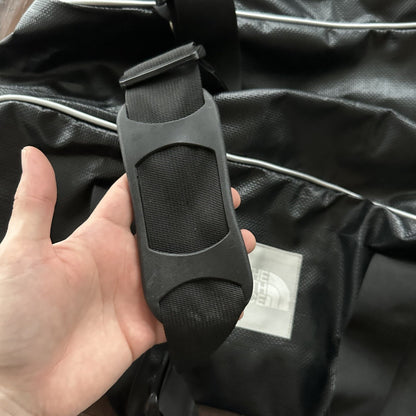 VTG North Face SKI Gear Duffle Gym Bag USA Made Leather Handle Rubber Coated 80s