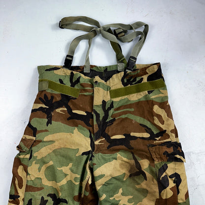 US Army Air Overgarment Chemical Protective Trousers Woodland Camouflage Large