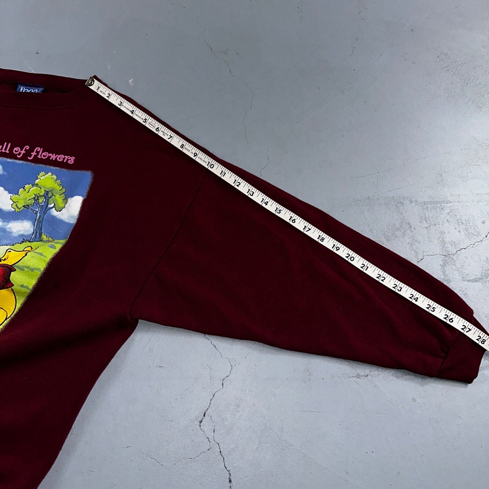 VTG 90s Disney Pooh Garden Full of Flowers Sweatshirt Tigger Eeyore Sz L/XL