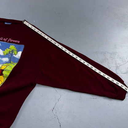 VTG 90s Disney Pooh Garden Full of Flowers Sweatshirt Tigger Eeyore Sz L/XL