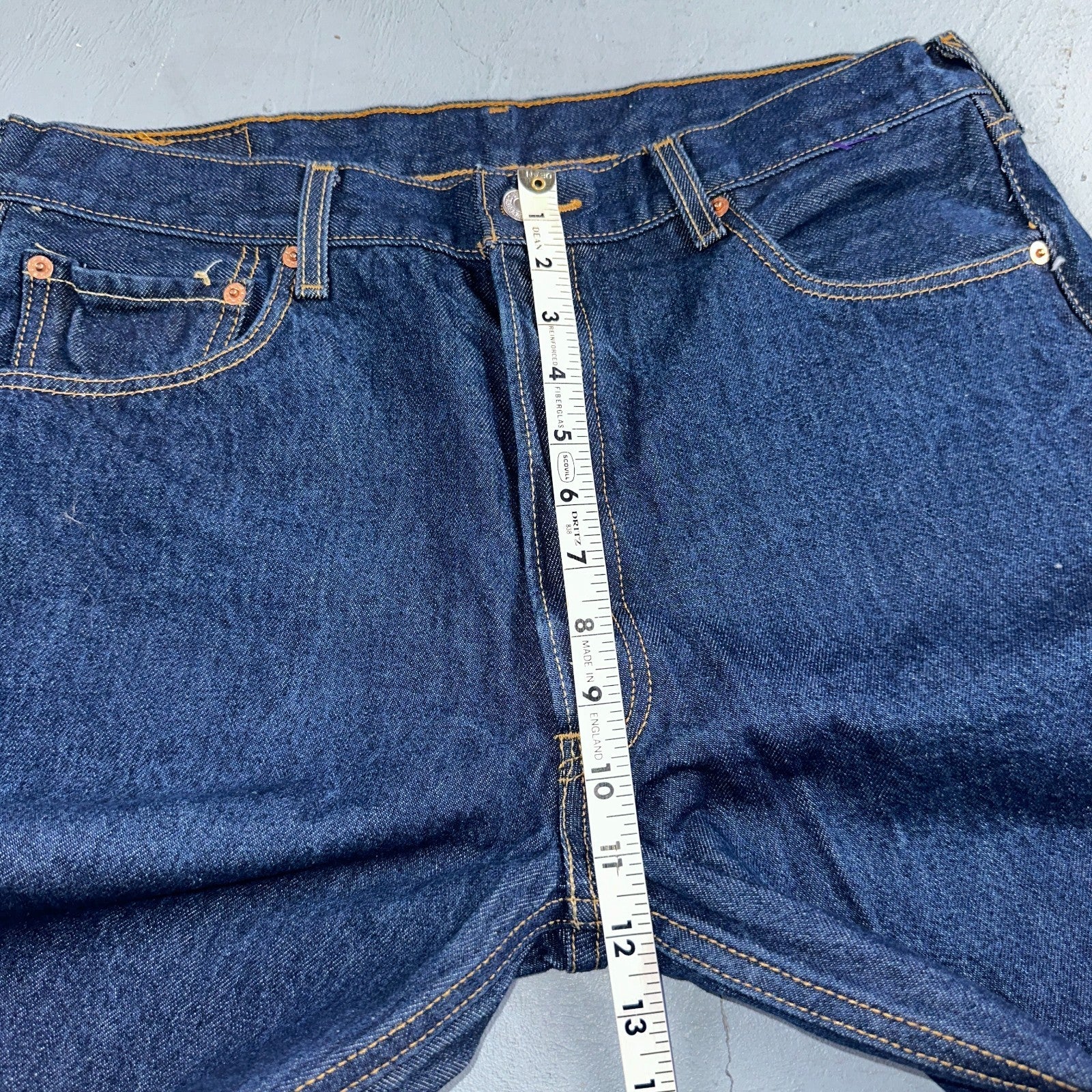 Levis 501 Vintage Y2K 90s XX Straight Leg Jeans Blue Dark Wash 36x40 Act 34x35