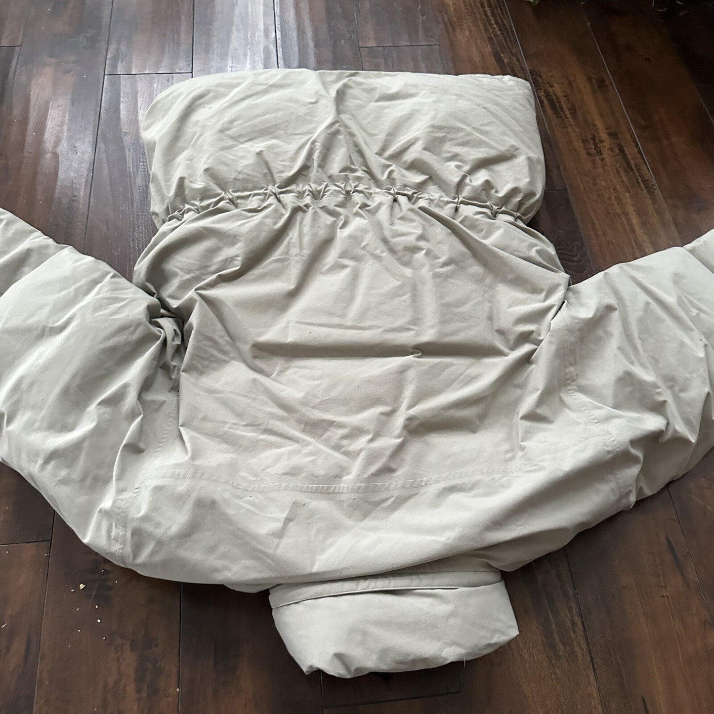 Vtg Eddie Bauer Mens L Goose Down Puffer Jacket Parka Coat Gore Tex Zip 80s 90s