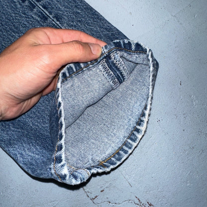 Levis 501 Vintage 90s USA XX Straight Leg Jeans Blue Light Wash 35x34 Act 33x31