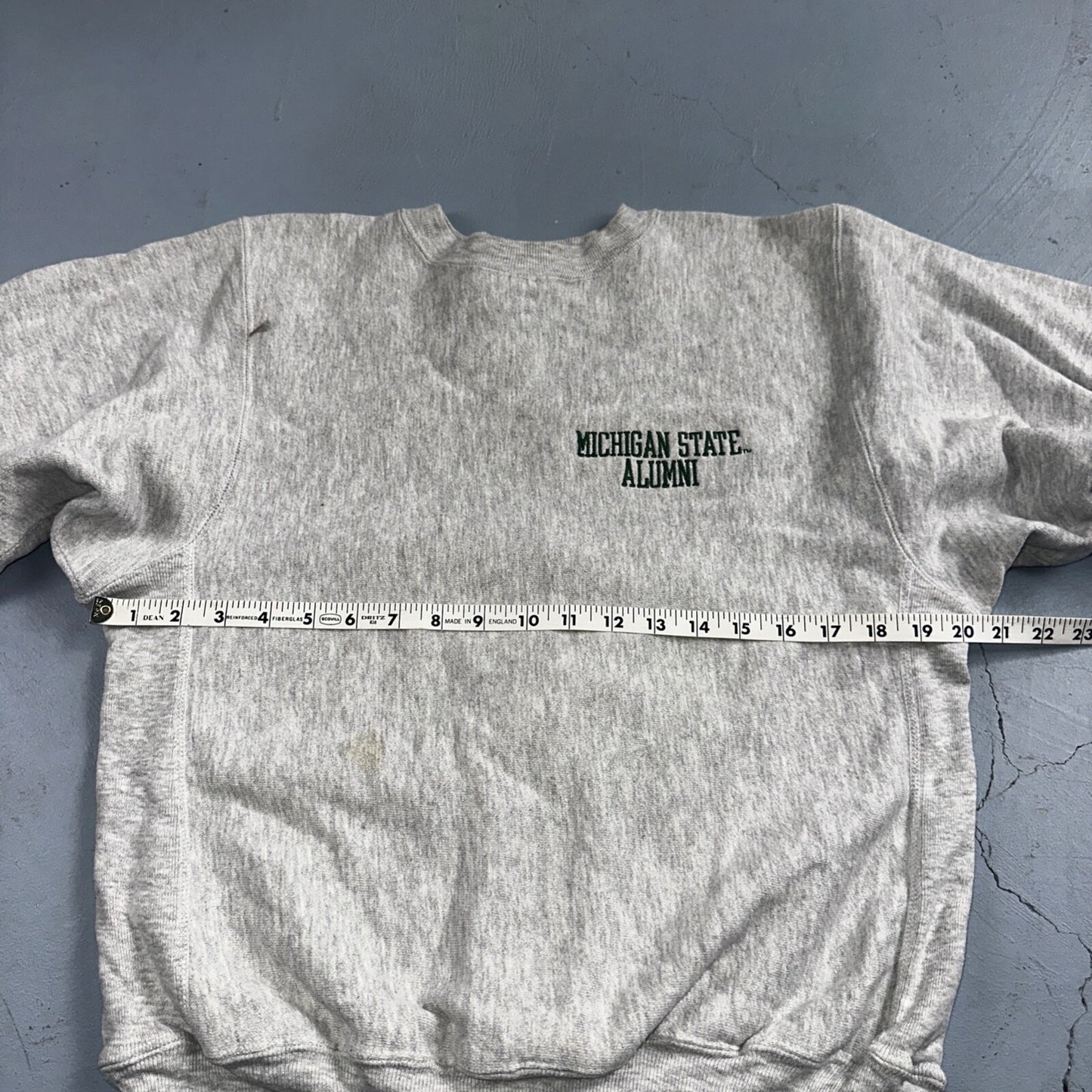 Champion Reverse Weave Vintage Michigan Alumni Sweatshirt M 90s Gray Crewneck