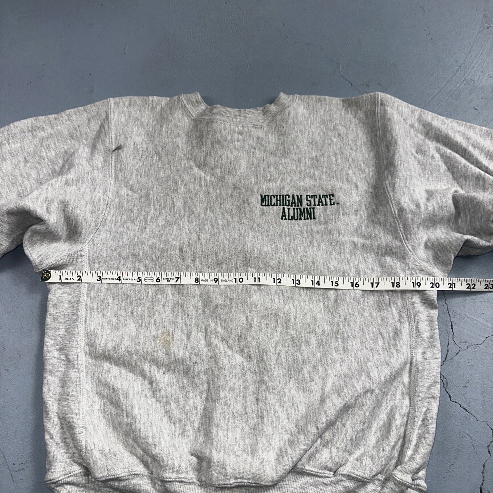 Champion Reverse Weave Vintage Michigan Alumni Sweatshirt M 90s Gray Crewneck