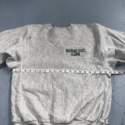 Champion Reverse Weave Vintage Michigan Alumni Sweatshirt M 90s Gray Crewneck
