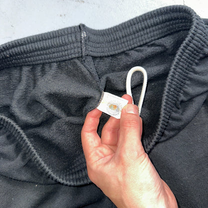 Vintage 70s FOTL Fleece Sweatpants Adult L Black Made In USA Champion 1970s