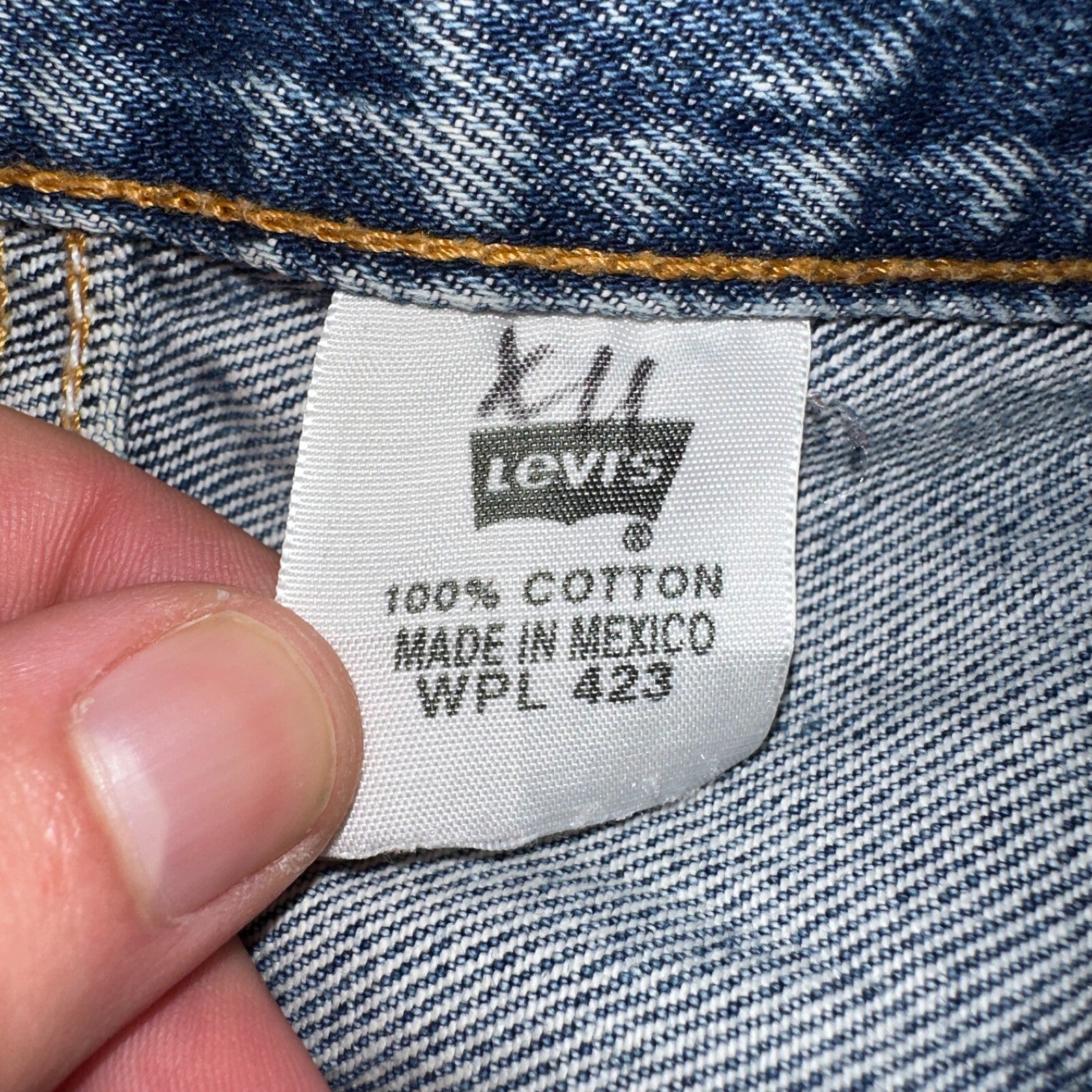 Levis 501 Vintage 90s XX Straight Leg Jeans Y2K Light Wash 38x32 Act 38x32