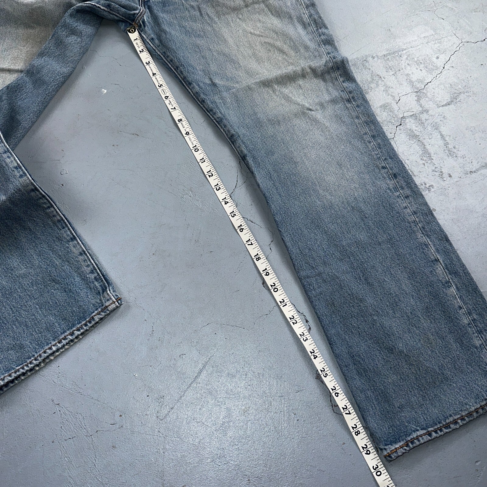 Levis 501 Y2K XX Straight Leg Jeans Blue VTG Light Wash 36x30 Act 38x29