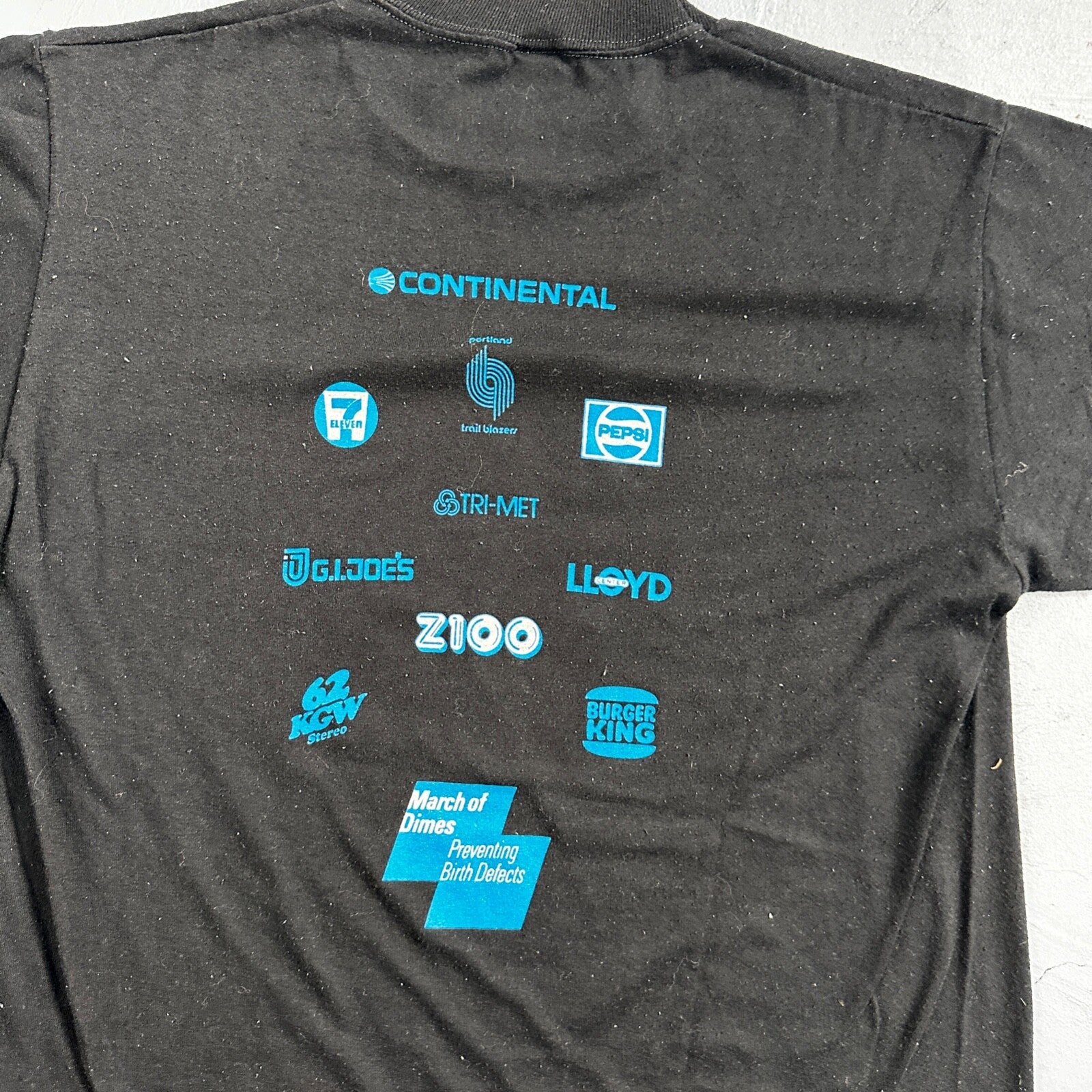 Walk America Star 80s VTG T Shirt Star Pepsi Burger King Promo March Dimes USA