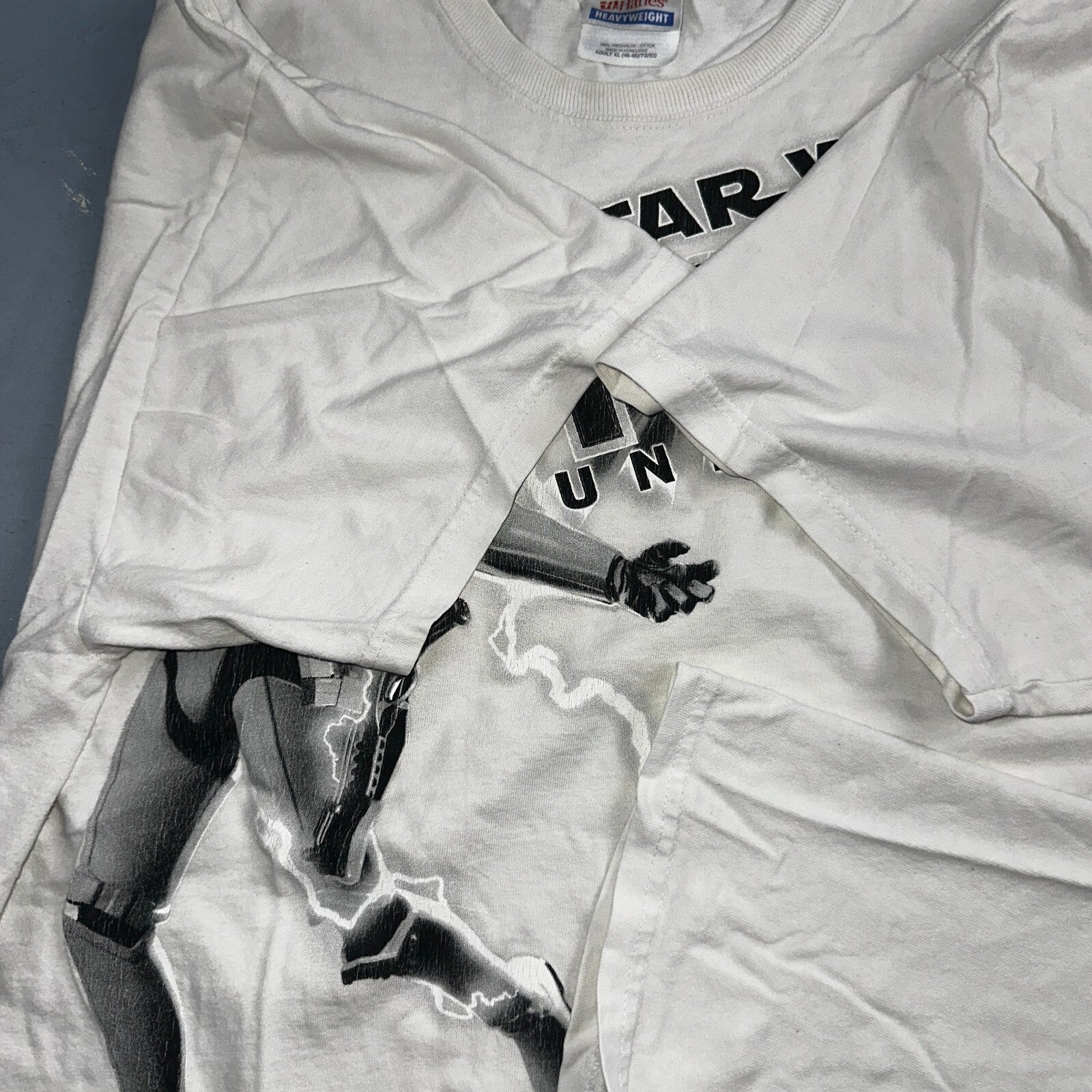 Star Wars The Force Unleashed Promo T Shirt Mens Size XL White Lucasarts