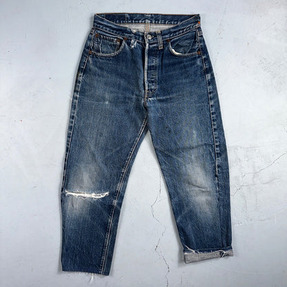 Levis 501 Big E Vintage 60s Redline Selvedge USA XX 1960s Jeans Skinny Act 26x23