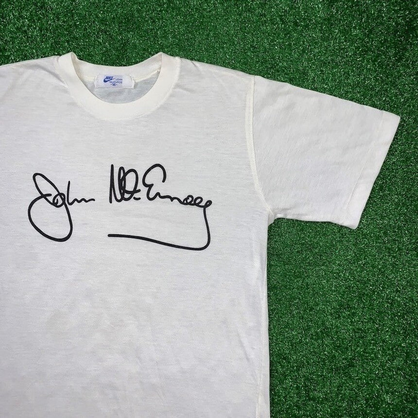 Nike Vintage T Shirt USA Rare Challenge Court John McEnroe Tennis OG 80s Japan