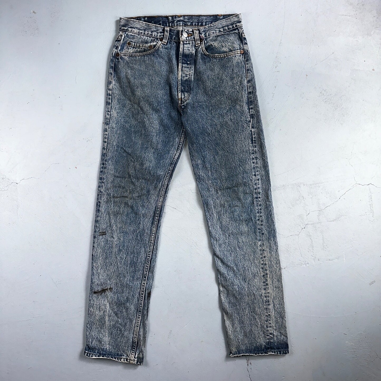 Levis 501 Vintage 90s USA XX Straight Leg Jeans Blue Med Wash 31x34 Act 29x32
