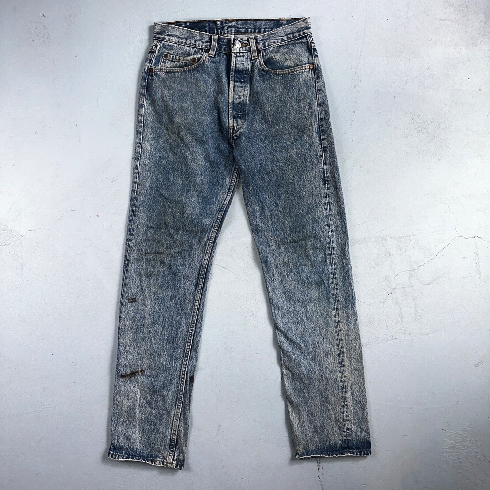 Levis 501 Vintage 90s USA XX Straight Leg Jeans Blue Med Wash 31x34 Act 29x32