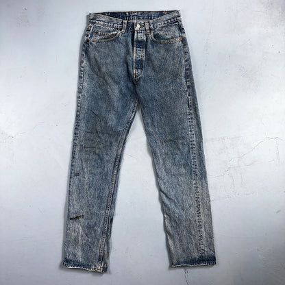 Levis 501 Vintage 90s USA XX Straight Leg Jeans Blue Med Wash 31x34 Act 29x32