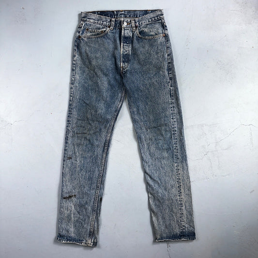 Levis 501 Vintage 90s USA XX Straight Leg Jeans Blue Med Wash 31x34 Act 29x32