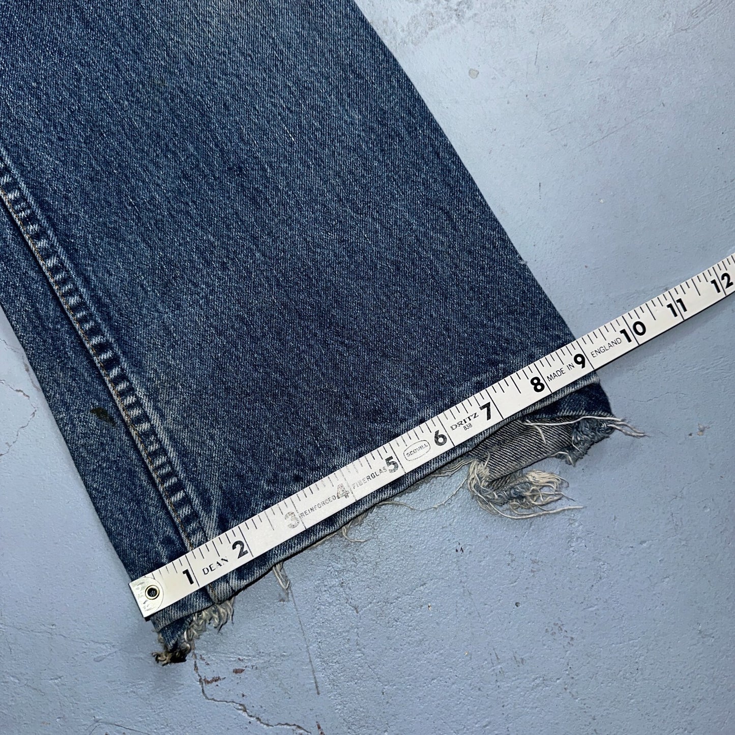 Levis 517 Vintage 80s USA Orange Tab Bootcut Flare Blue Worn Jeans Act 32x25