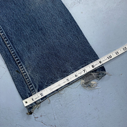 Levis 517 Vintage 80s USA Orange Tab Bootcut Flare Blue Worn Jeans Act 32x25