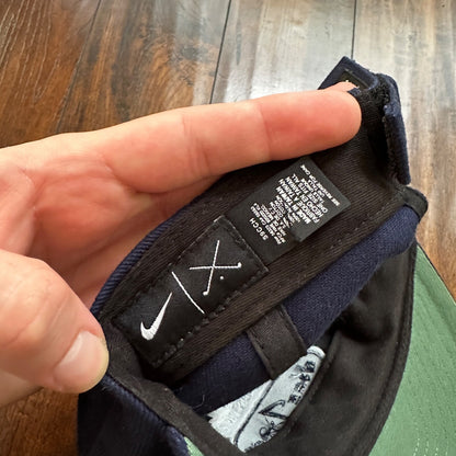 Nike Huston Open Vintage Hat Cap Snapback Navy Y2K Basic Navy Golf Hockey