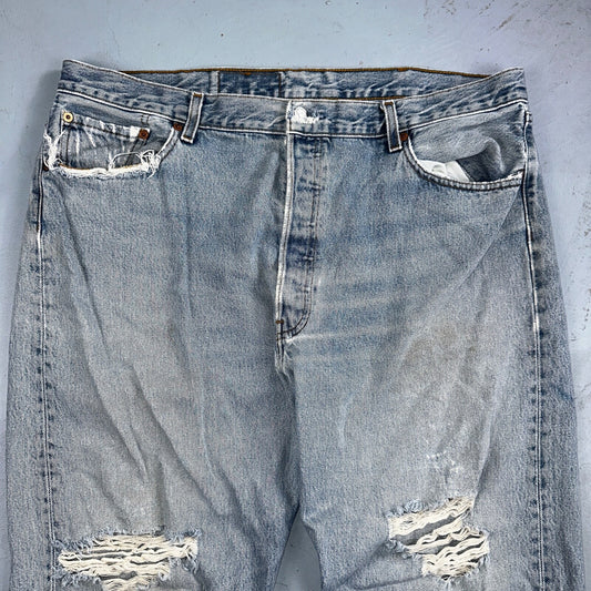 Levis 501 Vintage 90s Mexico Straight Leg Jeans 40x32 Y2K Light Wash Act 38x30