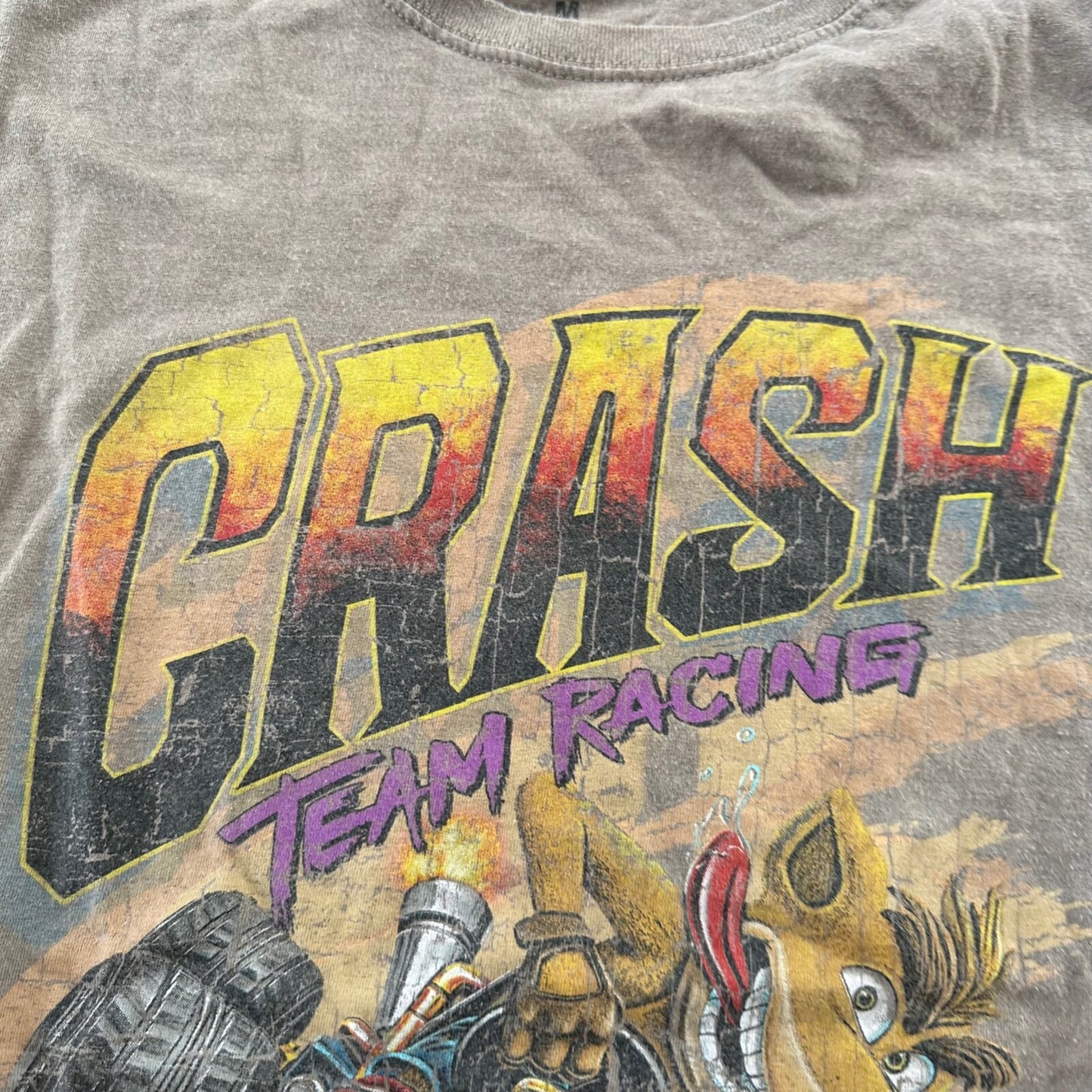 Crash Bandicoot N64 Vintage Style T Shirt Playstation Video Games Fun Nostalgia
