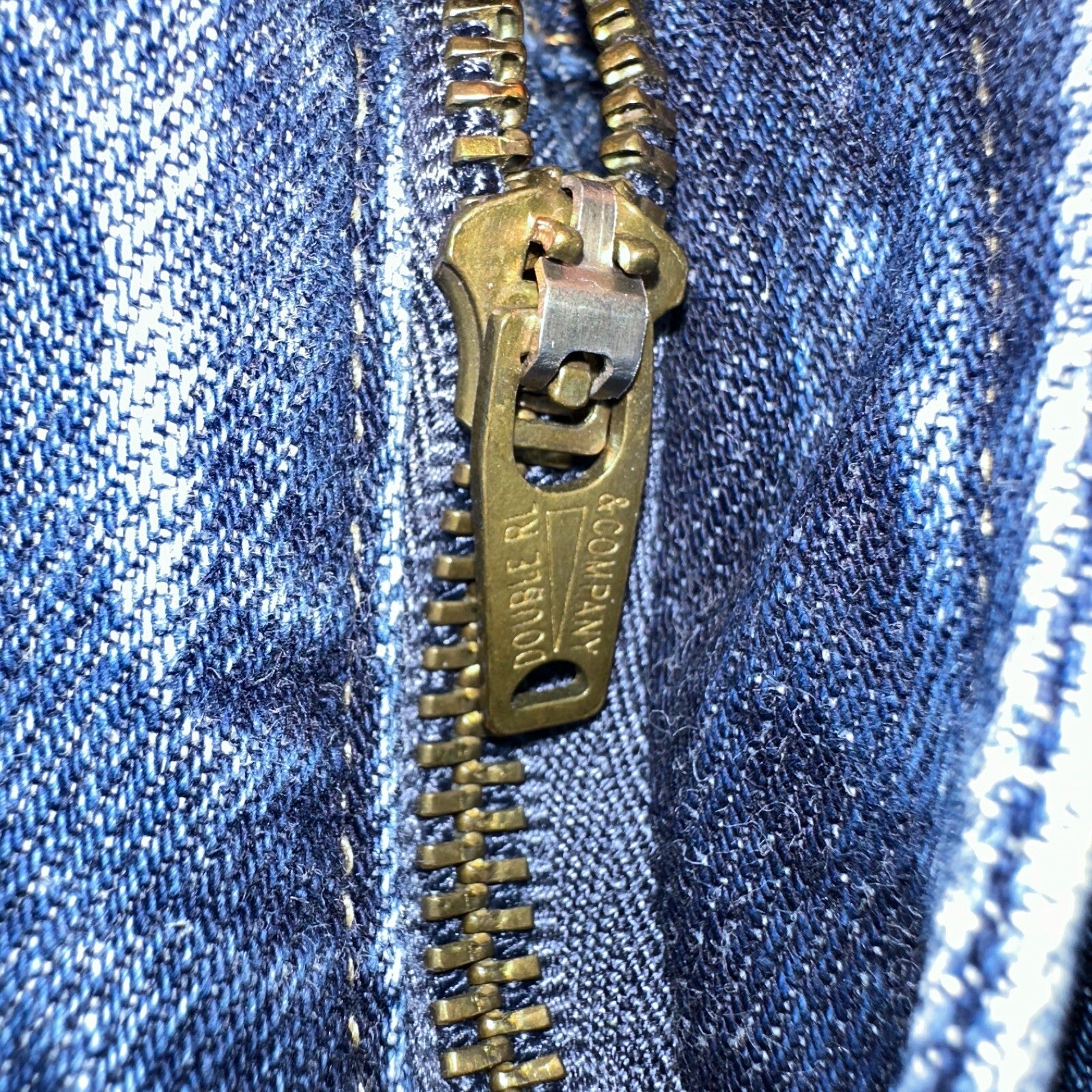 RRL Denim Zip Fly Slim Double RL Mens Jeans Mexico Sz 31x34 Med Wash RN 41381