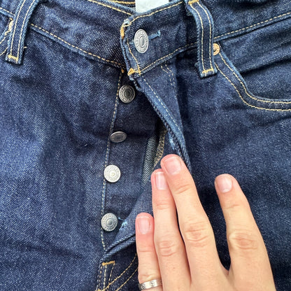 Levis 501 Vintage Y2K Straight Leg XX 2000s Jeans 34x32 Dark Wash Act 33x31