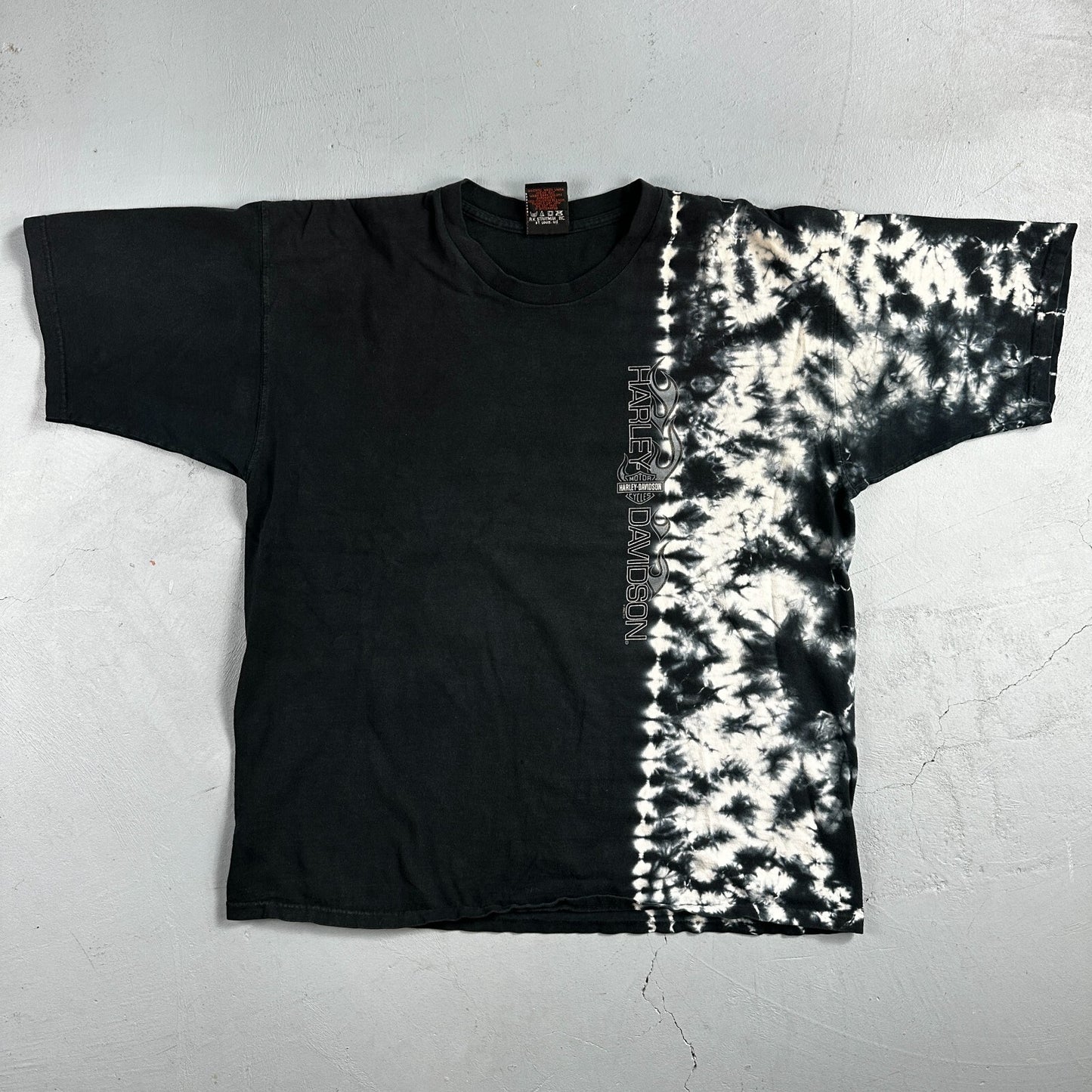 Harley Davidson Dothan Alabama  VTG T Shirt Motorcycle Bike Graphic USA Tye Dye