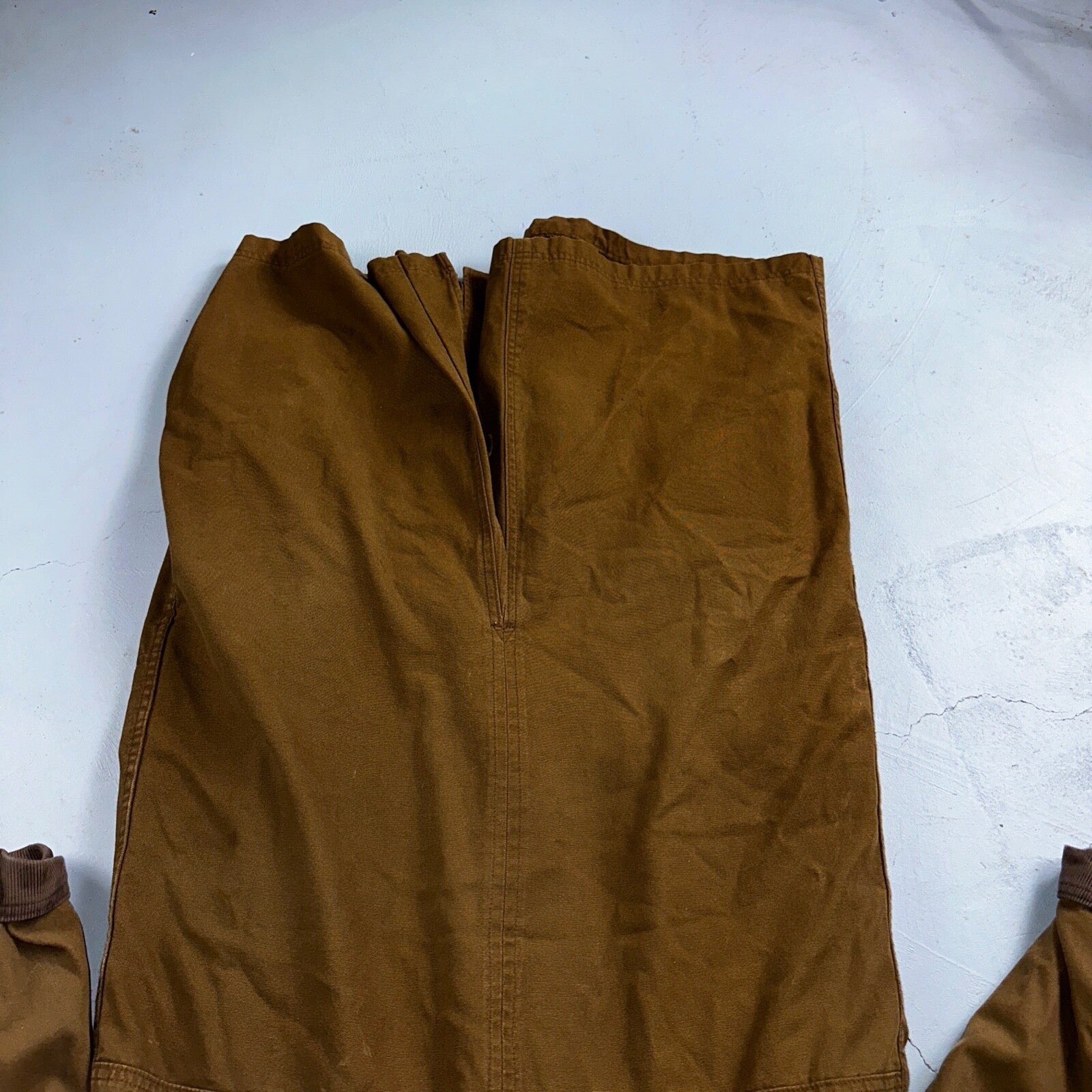 Vintage LL Bean Aztec Fleece Lined Womens Canvas Long Button Duster Coat M