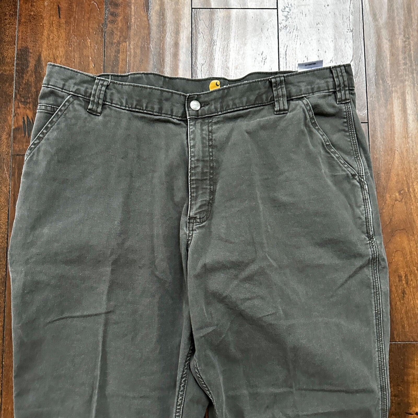 Carhartt Pants Mens 40x30 Gray Workwear Cargo Pockets Relaxed Fit