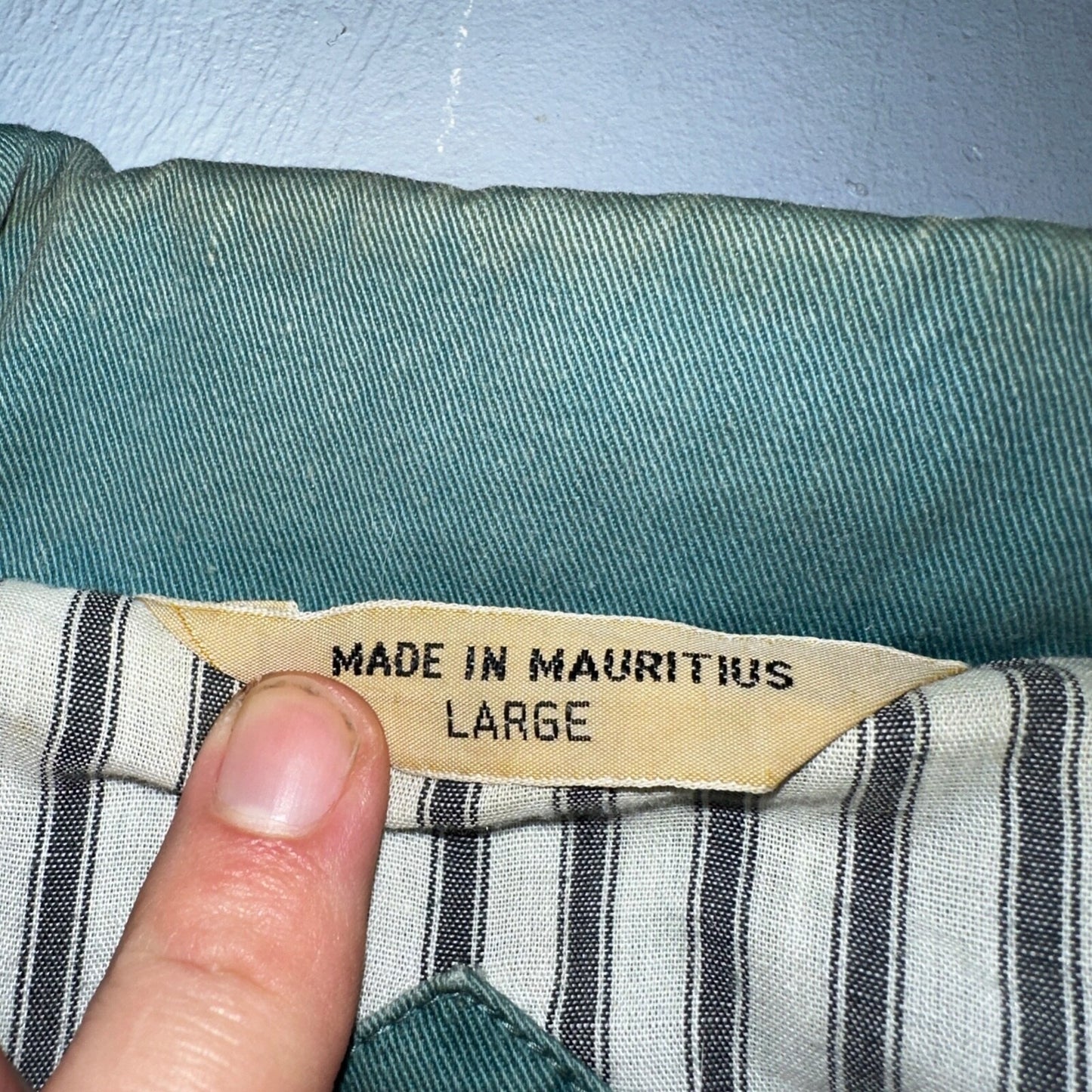 Vintage Teal Blue Tobruk Lined Jacket Men's Large 1980s 80s Bomber Simple Cool