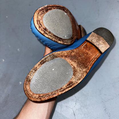 Cole Haan Women's Leather Tassel Loafers Size 9.5 B Blue Baby Cute Summer