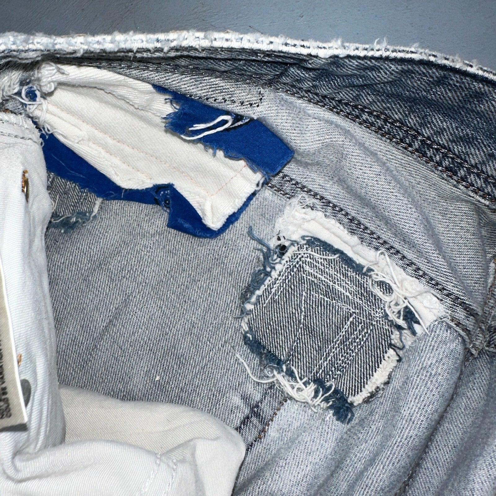 Diesel Larkee Bootcut Stretch Jeans Mens 36x30 Blue Straight 008M2 Whisker Italy