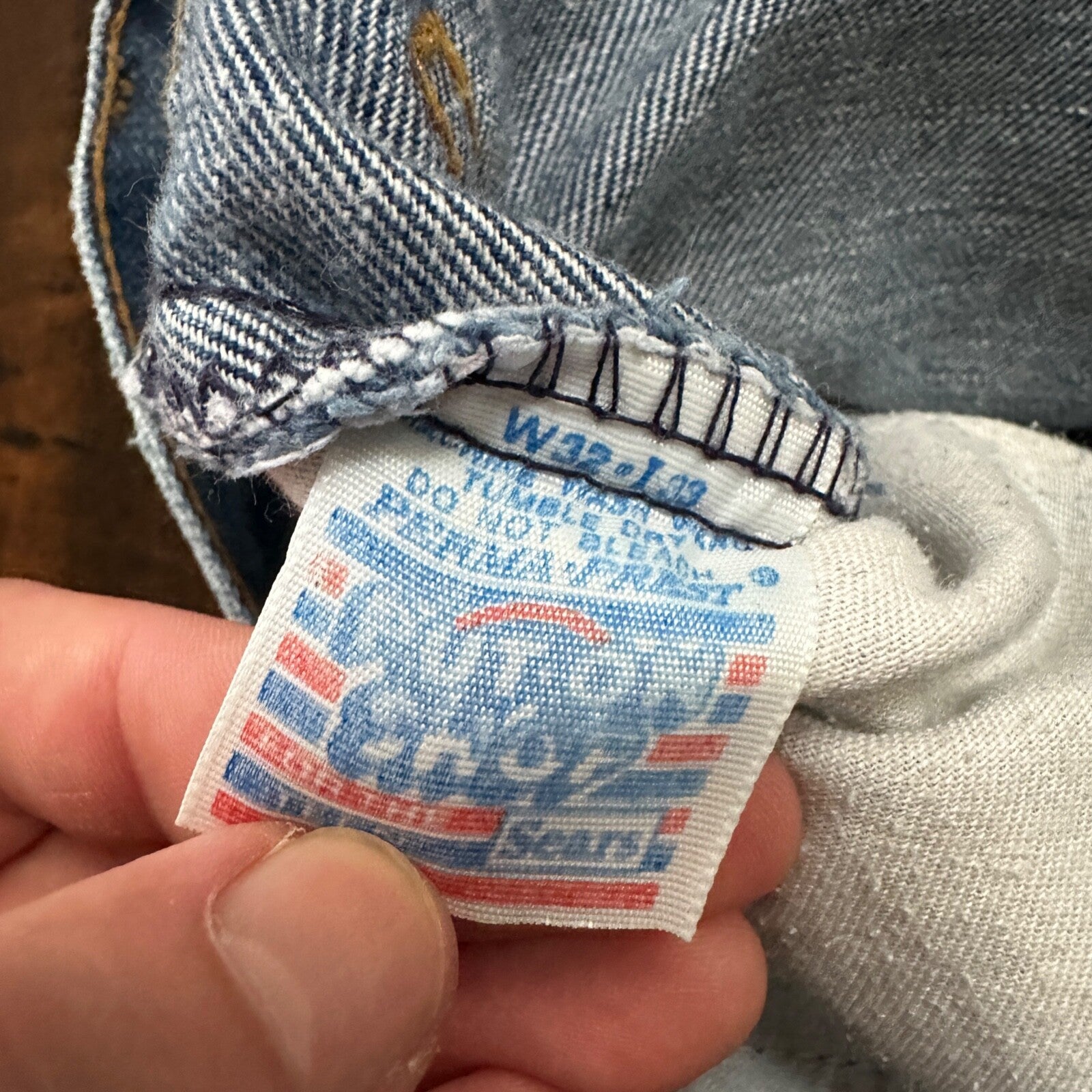 VTG Sears Put On 70s Pants 32x33 501 Bell Bottom Flare Rockabilly Cowboy 28x31